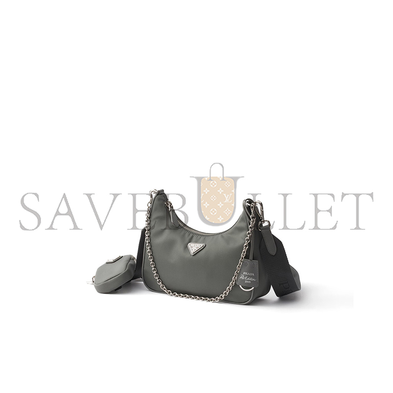 PRADA RE-EDITION 2005 RE-NYLON BAG 1BH204 (22*18*15cm)